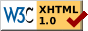 W3C XHTML 1.0 Logo
